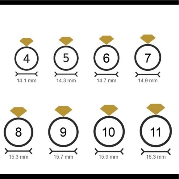 925SILVER CZ ROUND SHINY RING CENTER SET OF 3 PCS - Picture 4 of 5